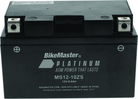 BikeMaster AGM Battery - MS12-10ZS BikeMaster Batteries  AXOPROS