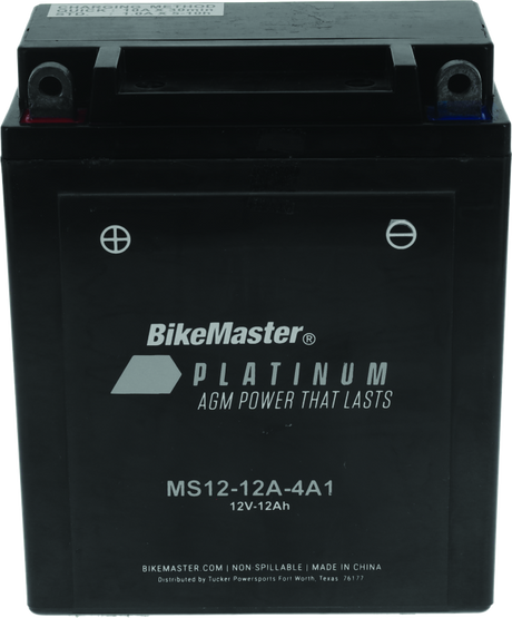 BikeMaster AGM Battery - MS12-12A-4A1 BikeMaster Batteries  AXOPROS