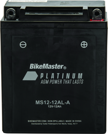 BikeMaster AGM Battery - MS12-12AL-A BikeMaster Batteries  AXOPROS