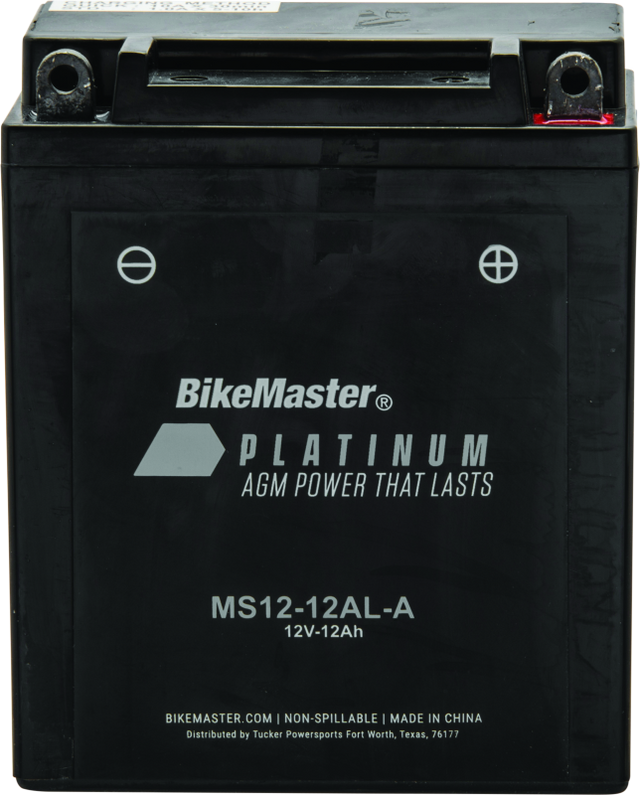 BikeMaster AGM Battery - MS12-12AL-A BikeMaster Batteries  AXOPROS