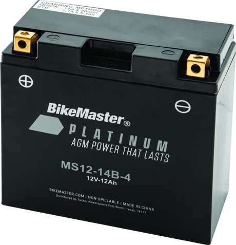 BikeMaster AGM Battery - MS12-14B-4 BikeMaster Batteries  AXOPROS