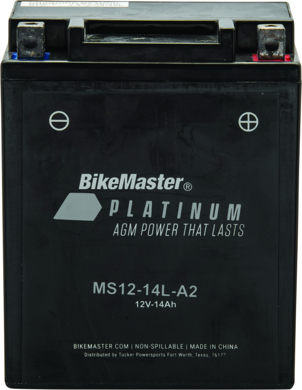 BikeMaster AGM Battery - MS12-14L-A2 BikeMaster Batteries  AXOPROS