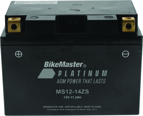 BikeMaster AGM Battery - MS12-14ZS BikeMaster Batteries  AXOPROS