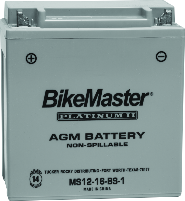 BikeMaster AGM Battery - MS12-16-BS-1 BikeMaster Batteries  AXOPROS