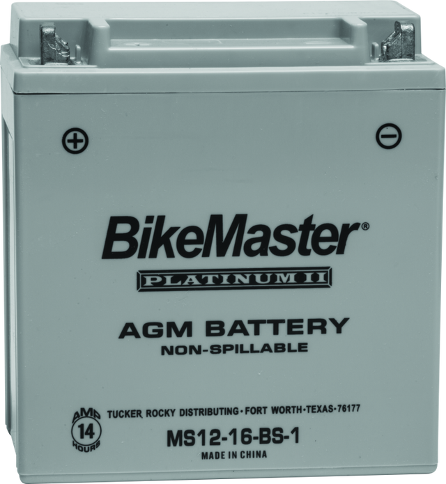 BikeMaster AGM Battery - MS12-16-BS-1 BikeMaster Batteries  AXOPROS