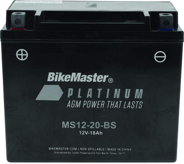 BikeMaster AGM Battery - MS12-20-BS BikeMaster Batteries  AXOPROS