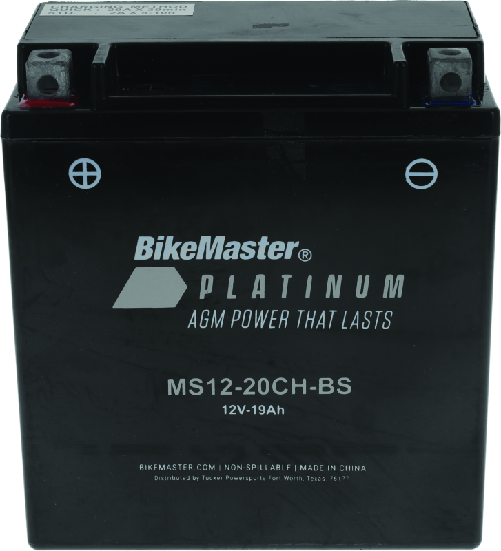 BikeMaster AGM Battery - MS12-20CH-BS BikeMaster Batteries  AXOPROS