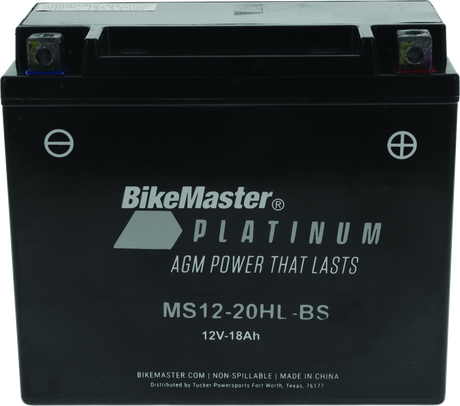BikeMaster AGM Battery - MS12-20HL-BS BikeMaster Batteries  AXOPROS