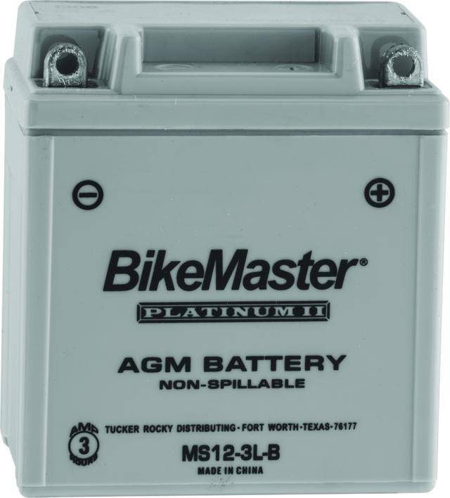 BikeMaster AGM Battery - MS12-3L-B BikeMaster Batteries  AXOPROS
