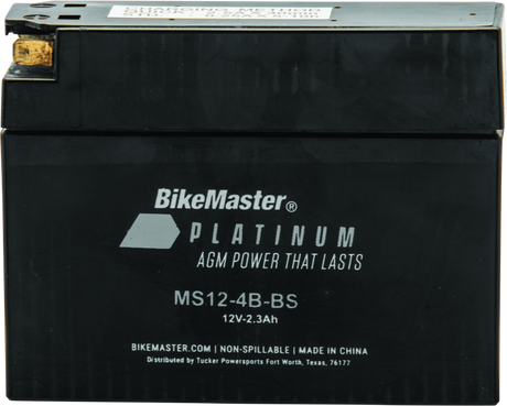 BikeMaster AGM Battery - MS12-4B-BS BikeMaster Batteries  AXOPROS