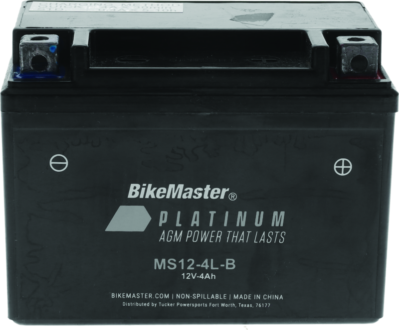 BikeMaster AGM Battery - MS12-4L-B BikeMaster Batteries  AXOPROS