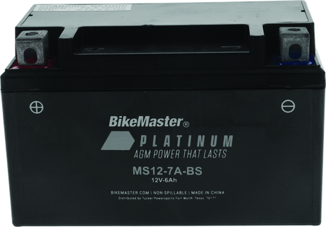 BikeMaster AGM Battery - MS12-7A-BS BikeMaster Batteries  AXOPROS