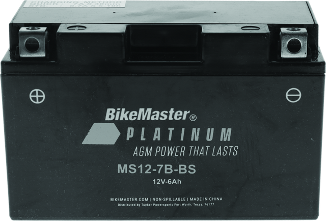 BikeMaster AGM Battery - MS12-7B-BS BikeMaster Batteries  AXOPROS
