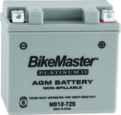 BikeMaster AGM Battery - MS12-7ZS BikeMaster Batteries  AXOPROS