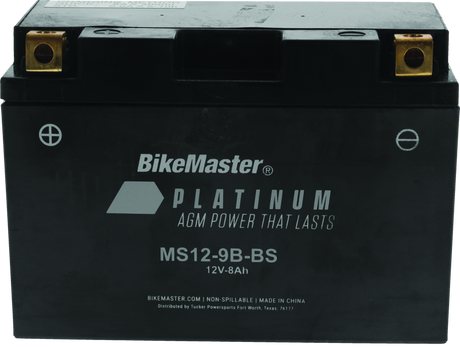 BikeMaster AGM Battery - MS12-9B-BS BikeMaster Batteries  AXOPROS