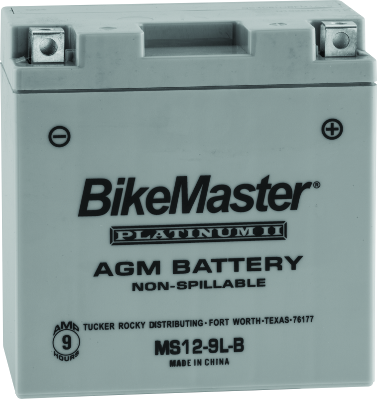BikeMaster AGM Battery - MS12-9L-B BikeMaster Batteries  AXOPROS