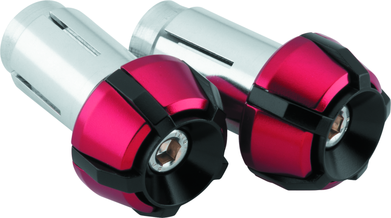 BikeMaster Anti-Vibration Bar Ends - Black/Red BikeMaster Handlebars  AXOPROS
