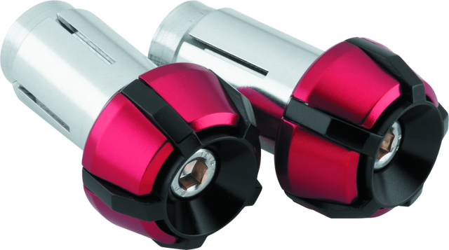 BikeMaster Anti-Vibration Bar Ends - Black/Red BikeMaster Handlebars  AXOPROS