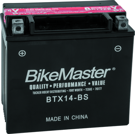 BikeMaster BTX14-BS Battery BikeMaster Batteries  AXOPROS