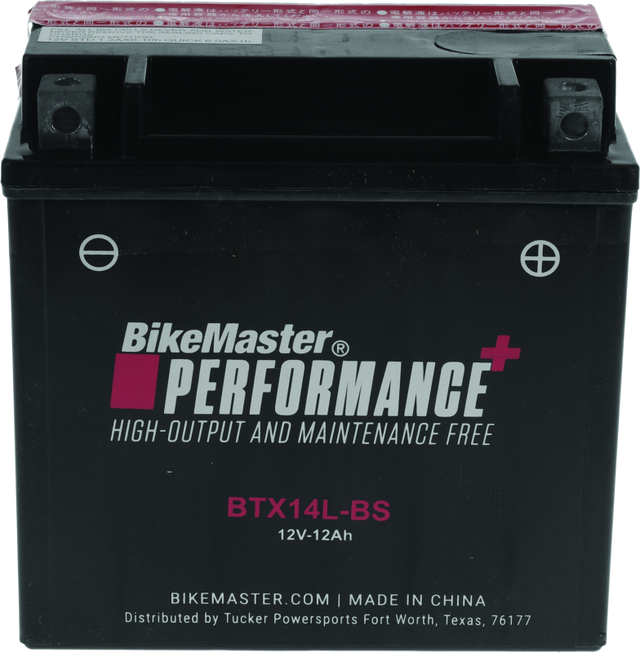 BikeMaster BTX14L-BS Battery BikeMaster Batteries  AXOPROS