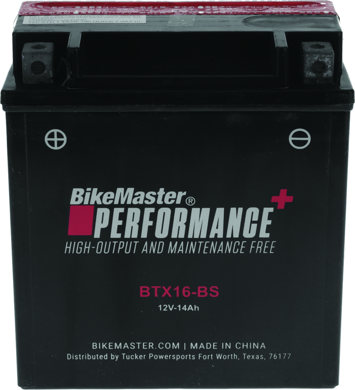 BikeMaster BTX16-BS Battery BikeMaster Batteries  AXOPROS