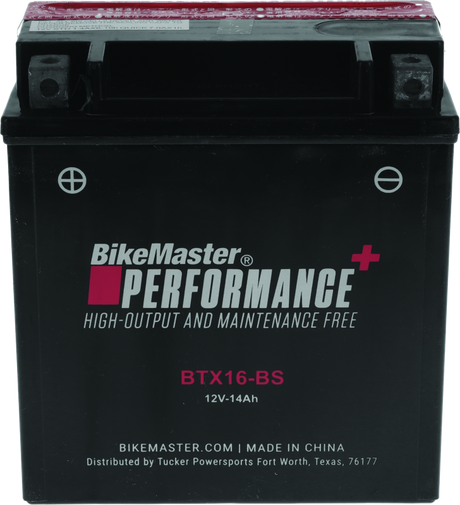 BikeMaster BTX16-BS Battery BikeMaster Batteries  AXOPROS