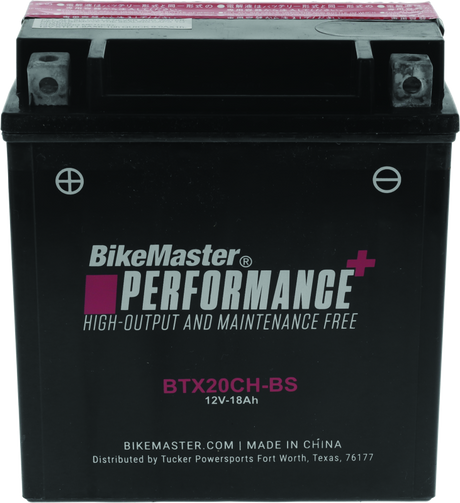 BikeMaster BTX20CH-BS Battery BikeMaster Batteries  AXOPROS