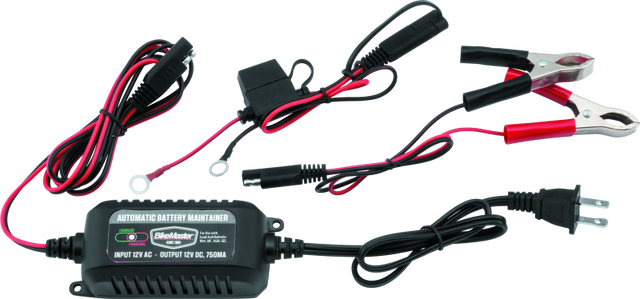 BikeMaster Battery Maintainer 750ma BikeMaster Battery Chargers  AXOPROS