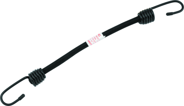 BikeMaster Bungee 12in Heavy Duty 2 Hook Black BikeMaster Cargo Tie-Downs  AXOPROS