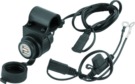 BikeMaster Dual USB Socket w/ Bracket BikeMaster Light Accessories and Wiring  AXOPROS
