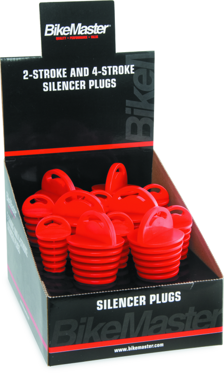 BikeMaster Exhaust Plug Display - 12pc. BikeMaster Light Accessories and Wiring  AXOPROS