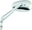 BikeMaster Harley Highrise Mirror 6-1/16in Stem - Each - Chrome BikeMaster Side Mirrors  AXOPROS