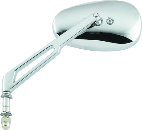 BikeMaster Harley Highrise Mirror 6-1/16in Stem - Each - Chrome BikeMaster Side Mirrors  AXOPROS