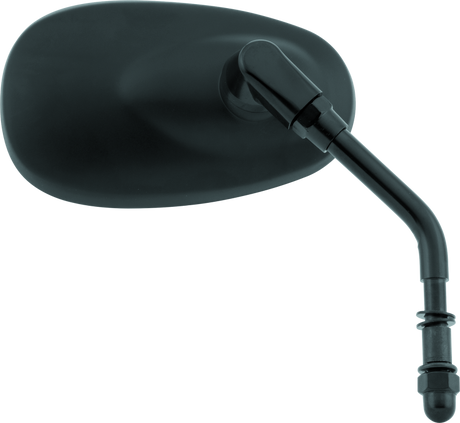 BikeMaster Harley Oval Mini Mirror - Each - Matte Black BikeMaster Side Mirrors  AXOPROS