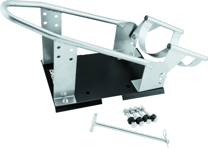 BikeMaster Heavy Duty Wheel Chock - Silver BikeMaster Bike Racks  AXOPROS