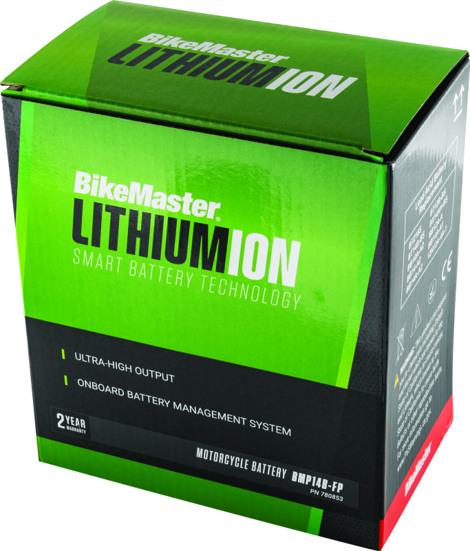 BikeMaster Lithium Ion 2.0 Battery BMP14B-FP BikeMaster Batteries  AXOPROS