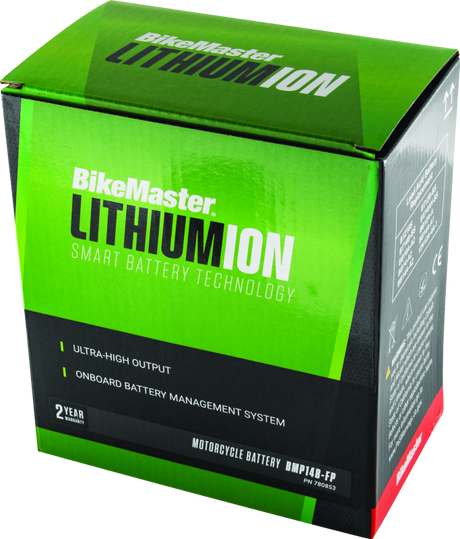 BikeMaster Lithium Ion 2.0 Battery BMP14B-FP BikeMaster Batteries  AXOPROS
