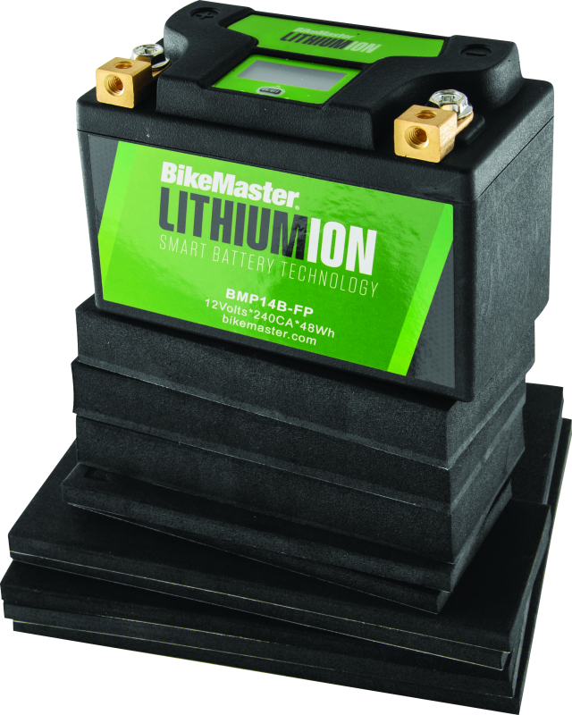 BikeMaster Lithium Ion 2.0 Battery BMP14B-FP BikeMaster Batteries  AXOPROS