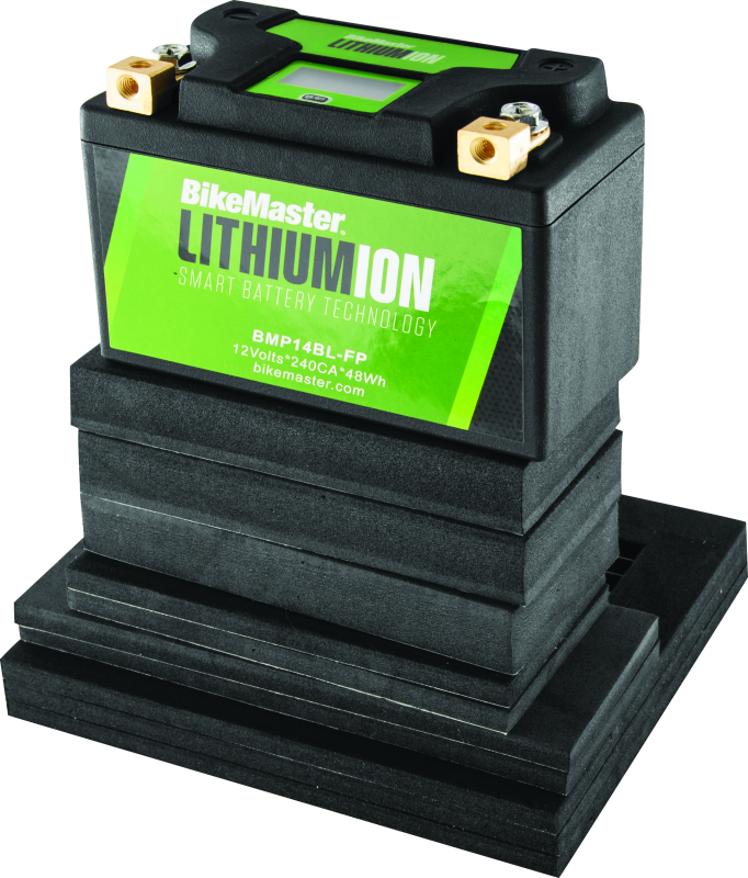 BikeMaster Lithium Ion 2.0 Battery BMP14Bl-FP BikeMaster Batteries  AXOPROS