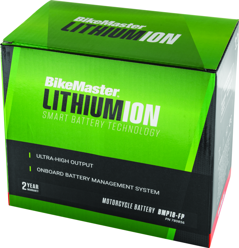 BikeMaster Lithium Ion 2.0 Battery BMP18-FP BikeMaster Batteries  AXOPROS