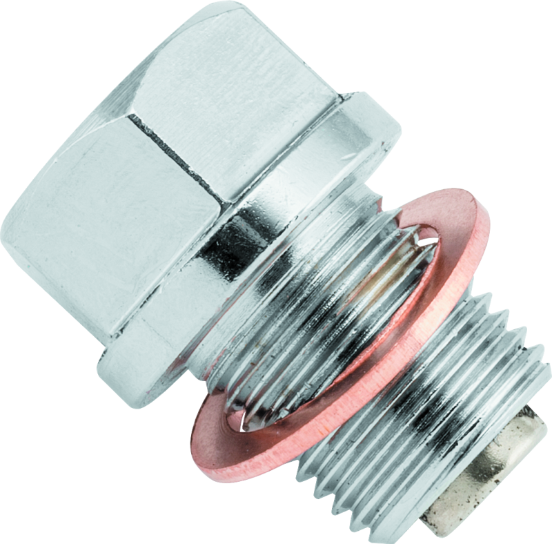 BikeMaster Magnetic Oil Drain Plug 14mm - Stainless BikeMaster Drain Plugs  AXOPROS