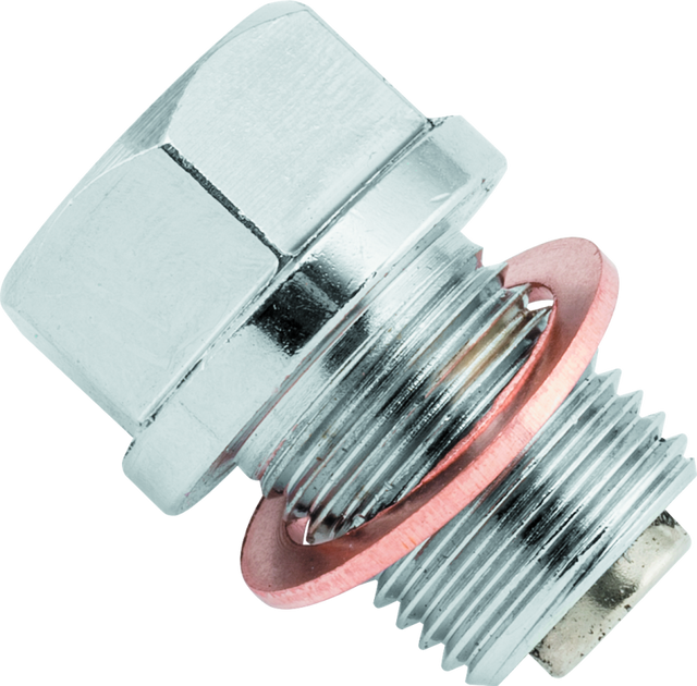 BikeMaster Magnetic Oil Drain Plug 14mm - Stainless BikeMaster Drain Plugs  AXOPROS