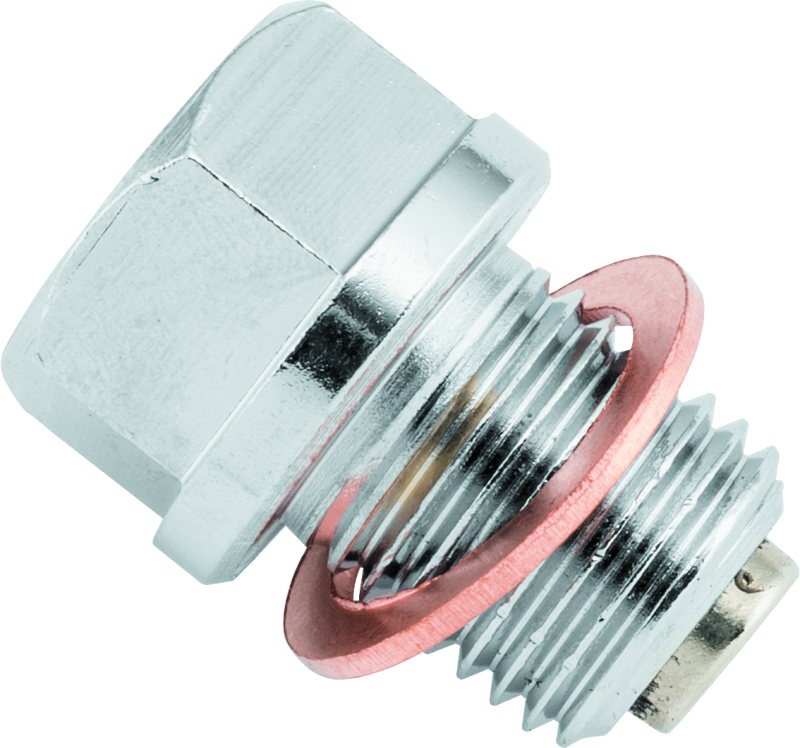 BikeMaster Magnetic Oil Drain Plug 14mm - Stainless BikeMaster Drain Plugs  AXOPROS