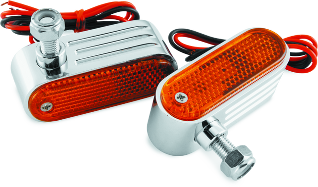 BikeMaster Marker/Side Lights 5/16in Mount Dual Bulb Amber BikeMaster Sidemarkers & Indicators  AXOPROS