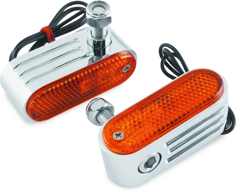 BikeMaster Marker/Side Lights 5/16in Mount Single Bulb Amber BikeMaster Sidemarkers & Indicators  AXOPROS