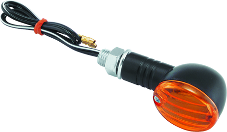 BikeMaster Ministalk Marker Light Round - Black/Amber BikeMaster Sidemarkers & Indicators  AXOPROS