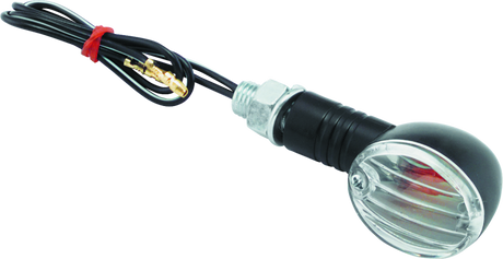 BikeMaster Ministalk Marker Light Round - Black/Clear BikeMaster Sidemarkers & Indicators  AXOPROS