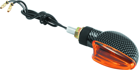 BikeMaster Ministalk Marker Light V-Shape Carbon/Amber BikeMaster Sidemarkers & Indicators  AXOPROS