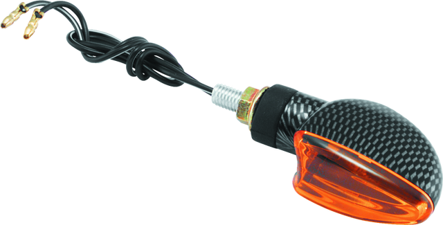 BikeMaster Ministalk Marker Light V-Shape Carbon/Amber BikeMaster Sidemarkers & Indicators  AXOPROS