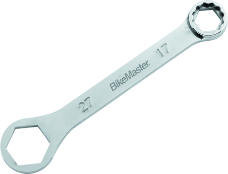 BikeMaster Rider Wrench - 27mm 6-pt x 17mm 12-pt BikeMaster Tools  AXOPROS